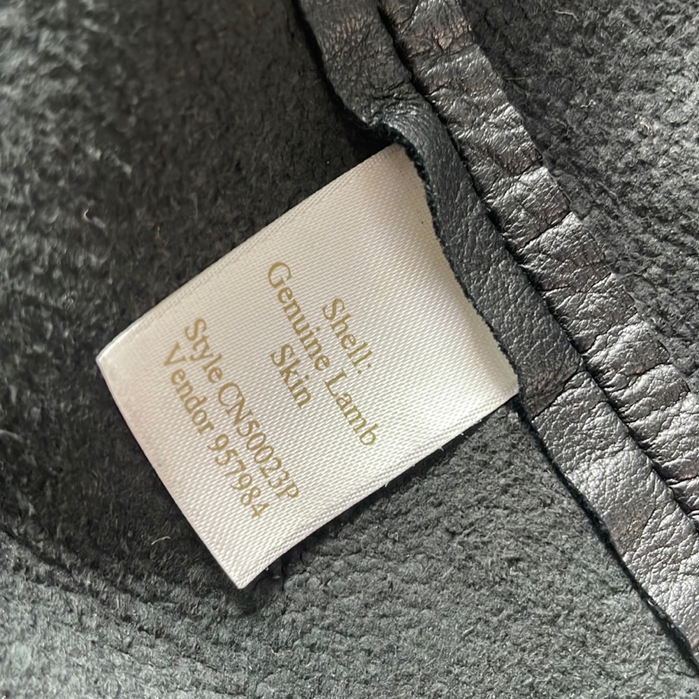 Caslon | 100% Genuine Lamb Leather Button Down Shirt - Picture 5 of 10